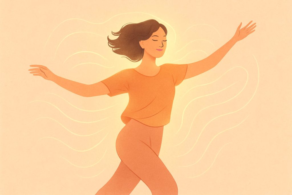 Ilustración sobre movimiento consciente