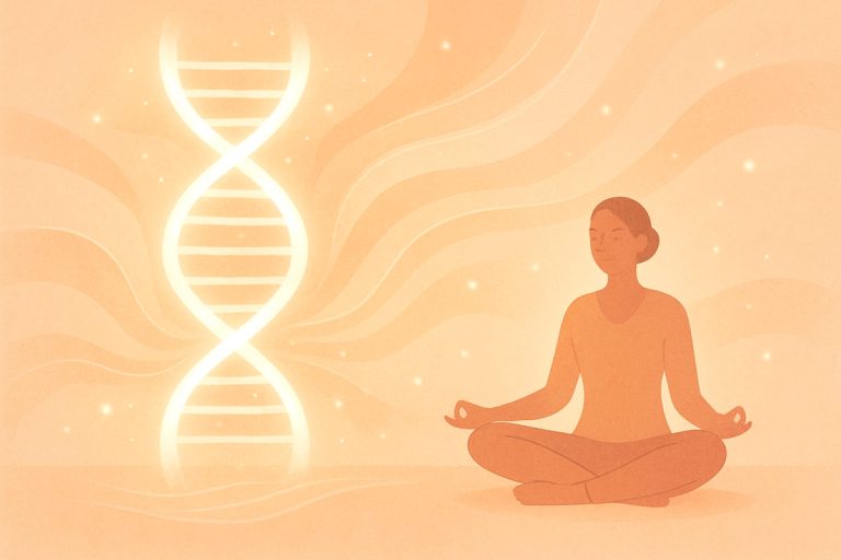 Ilustración sobre epigenética y conciencia